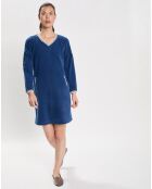 Chemise de nuit en Micropolaire Comfy bleue