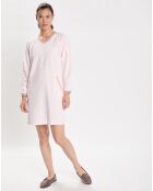 Chemise de nuit en Micropolaire Comfy  bois de rose