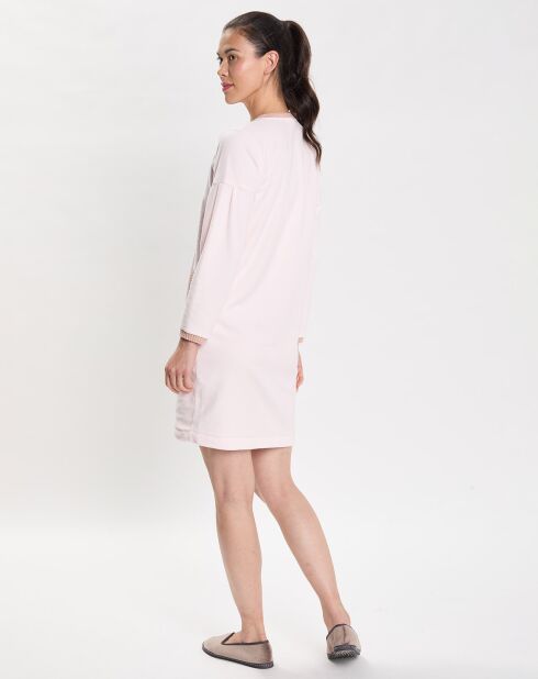 Chemise de nuit en Micropolaire Comfy  bois de rose