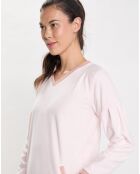 Chemise de nuit en Micropolaire Comfy  bois de rose