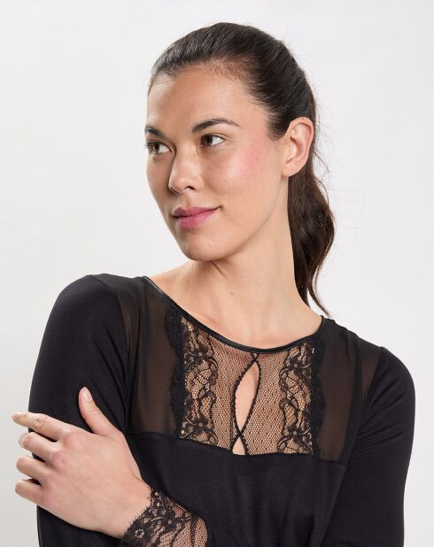 Chemise de nuit Vivienne noire