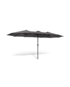 Parasol double 450x260cm gris
