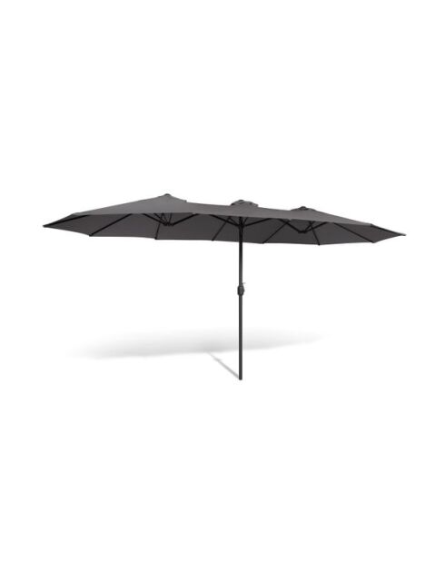 Parasol double 450x260cm gris
