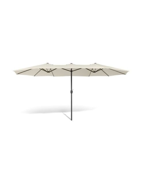 Parasol double 450x260cm crème