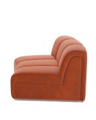 HELENE - Chauffeuse d’angle pour canapé modulable en velours ocre