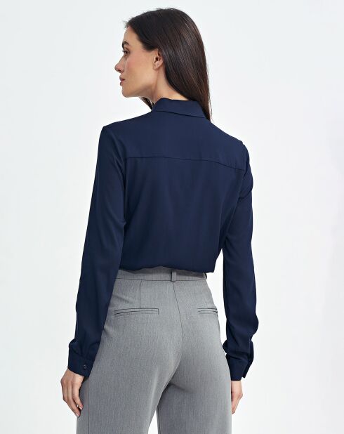 Chemise Laurine bleu marine