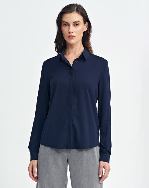 Chemise Laurine bleu marine