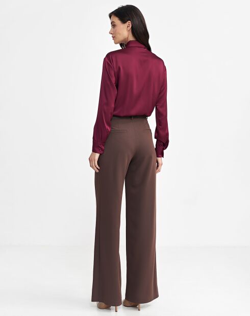 Chemise Bonnie bordeaux