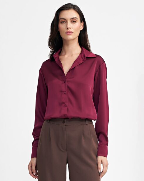 Chemise Bonnie bordeaux