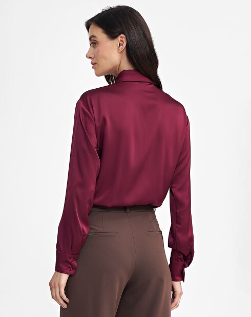 Chemise Bonnie bordeaux