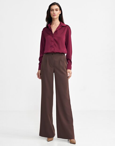 Chemise Bonnie bordeaux