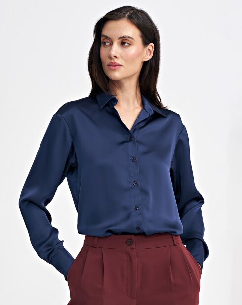 Chemise Bonnie bleu marine