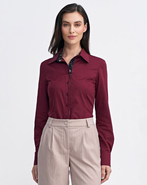 Chemise Laura bordeaux