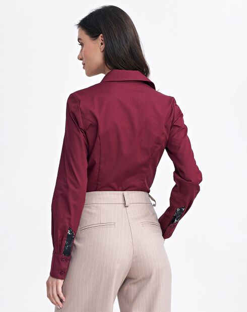 Chemise Laura bordeaux