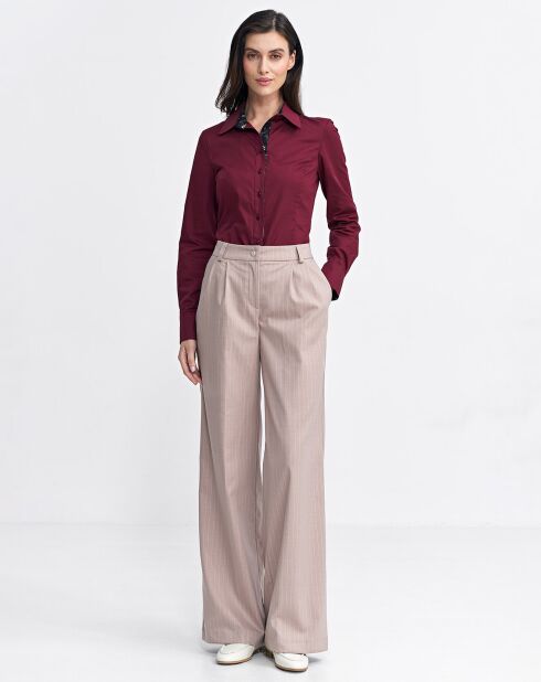Chemise Laura bordeaux