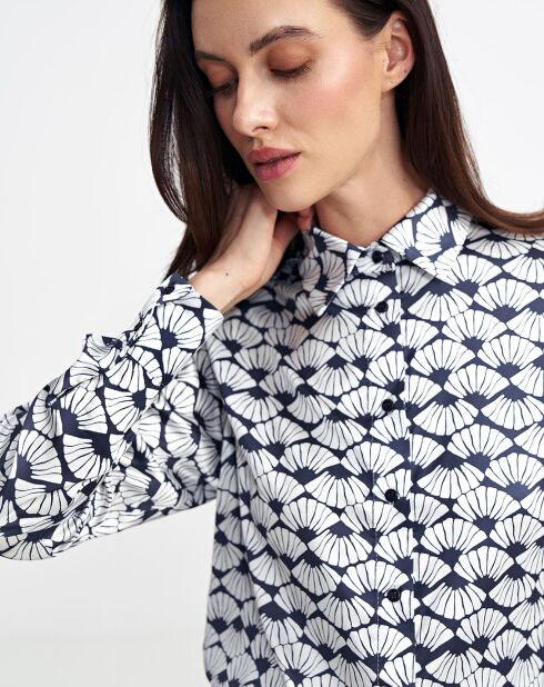 Wit/zwart Millie shirt