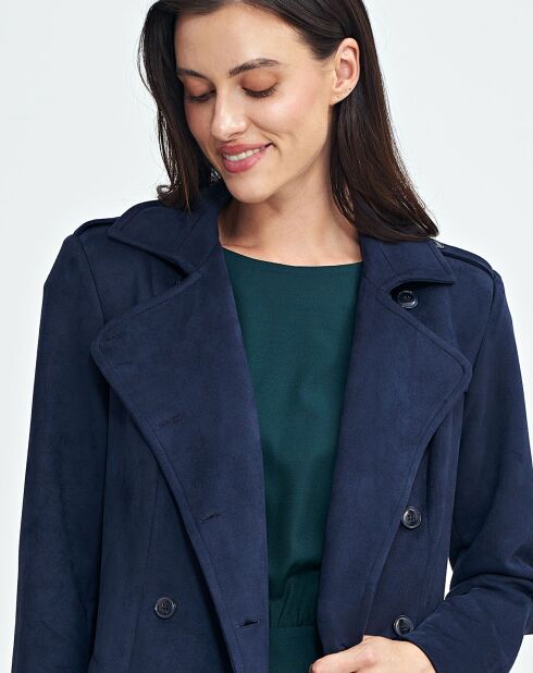 Manteau Amandine bleu marine