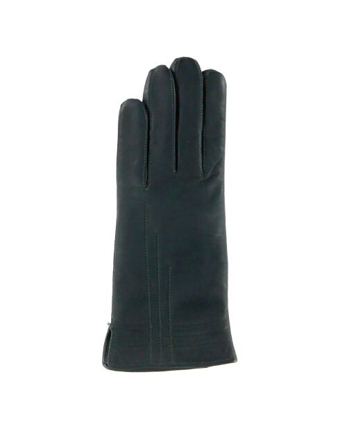 Gants en Cuir d'Agneau doublure Laine Anika verts