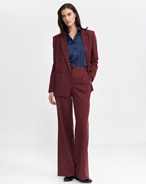 Pantalon Marion bordeaux