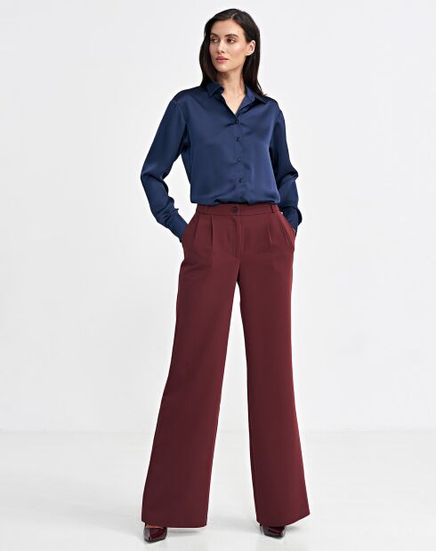Pantalon Marion bordeaux