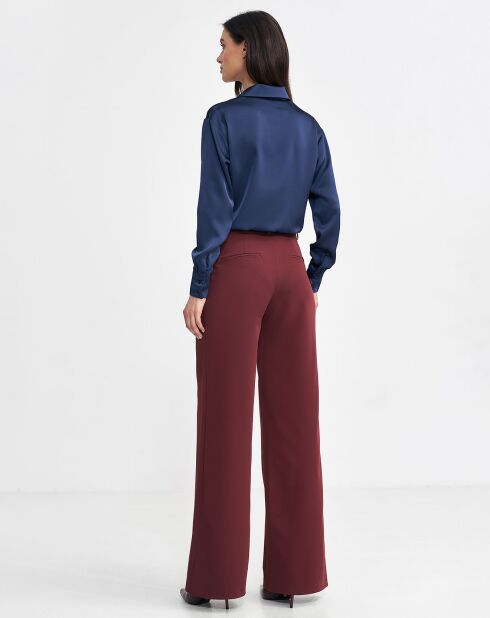 Pantalon Marion bordeaux