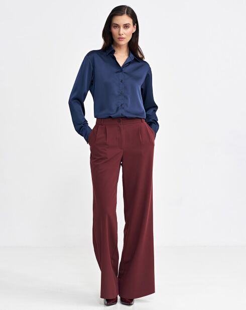 Pantalon Marion bordeaux