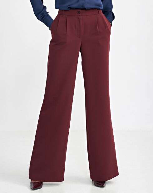 Pantalon Marion bordeaux