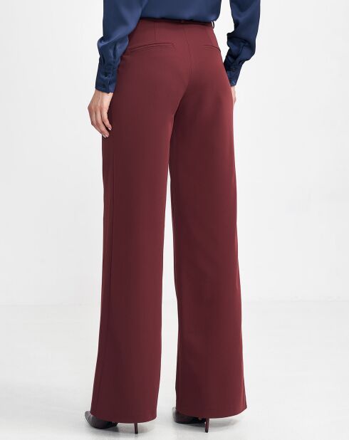 Pantalon Marion bordeaux