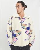 Pull en Fausse Fourrure Marlo-Gb beige