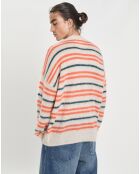 Pull en Mohair & Laine mélangés Dimitri-Gb beige/orange/vert