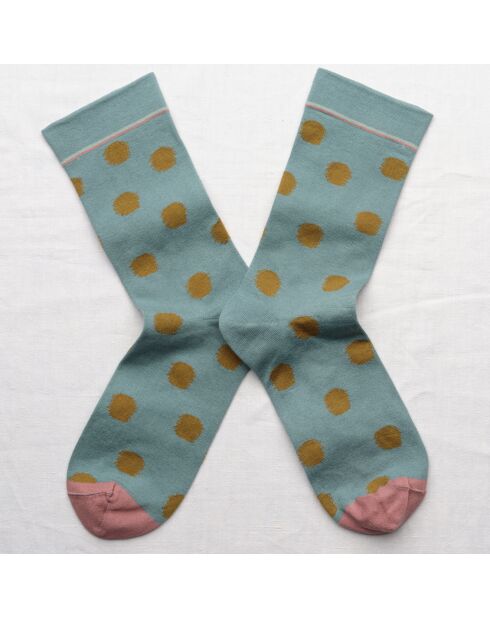 Calzini blu a pois