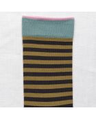 Calzini a righe verdi