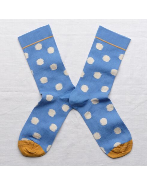 Calzini blu a pois