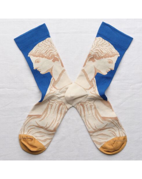 Calzini Statue blu/bianchi