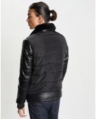 Blouson en Peau Lainée Reno noir