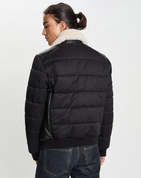 Blouson en Cuir Marcello noir