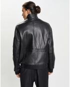 Veste en Cuir Max noire