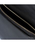 Sac bandoulière en Cuir noir - 27x8x16 cm