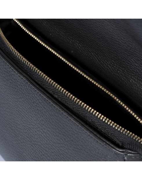 Sac bandoulière en Cuir noir - 27x8x16 cm