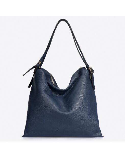 Sac porté épaule en Cuir bleu - 30x16x31 cm