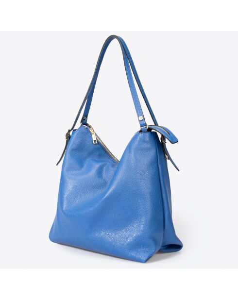 Sac porté épaule en Cuir bleu - 30x16x31 cm
