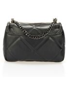 Sac bandoulière en Cuir noir - 30x8x17 cm
