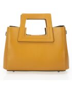 Sac à main en Cuir cognac - 32x11x20 cm