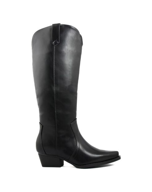Bottes Camille noires - Talon 5 cm