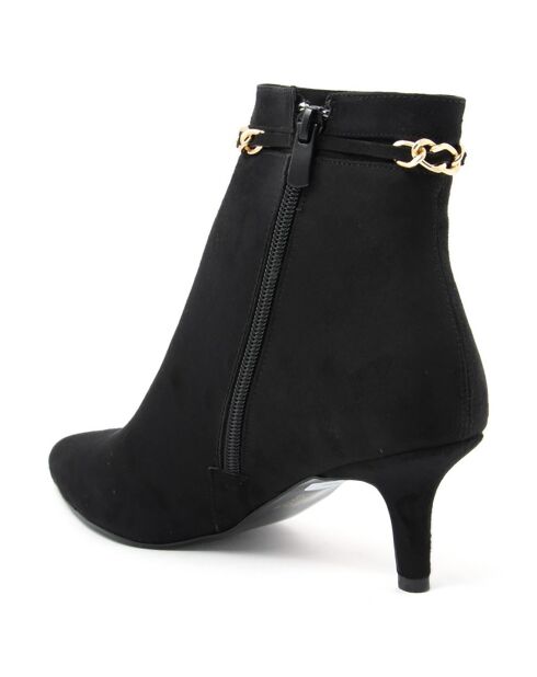 Bottines Nelia noires - Talon 6 cm