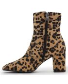 Bottines Jasmine léopard -Talon 7 cm