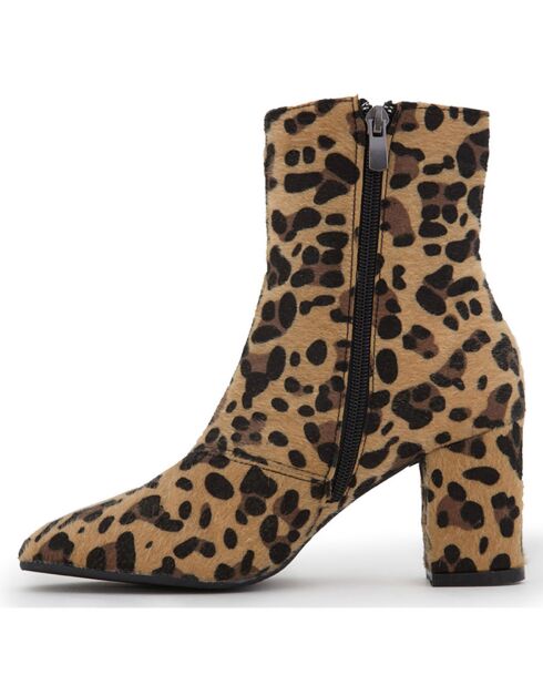 Bottines Jasmine léopard -Talon 7 cm