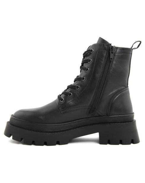 Boots en Cuir Ysée noires - Talon 4.5 cm