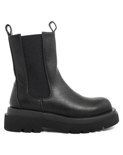 Chelsea boots Justine noires - Talon 5 cm