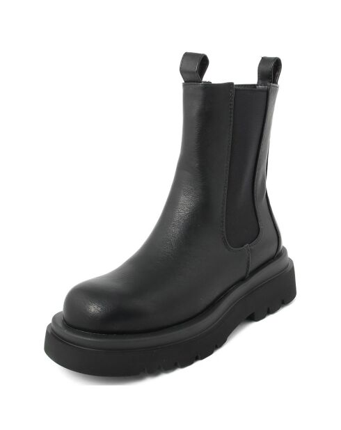 Chelsea boots Justine noires - Talon 5 cm